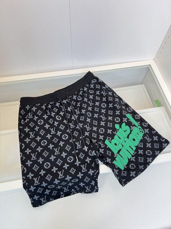 Louis Vuitton Shorts Logo Black/White/Green