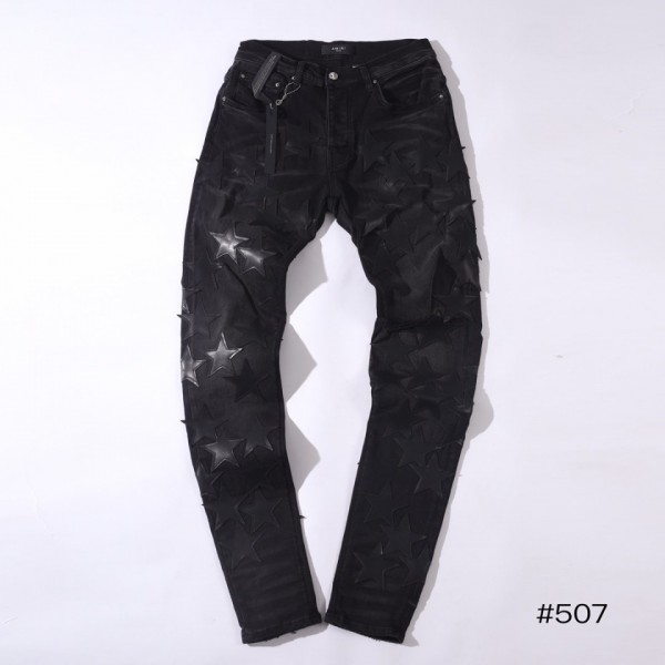 Amini Black Jeans - Star Logo