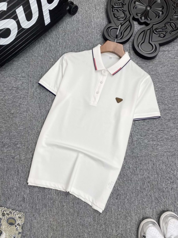 Prada Short Sleeve Polos White