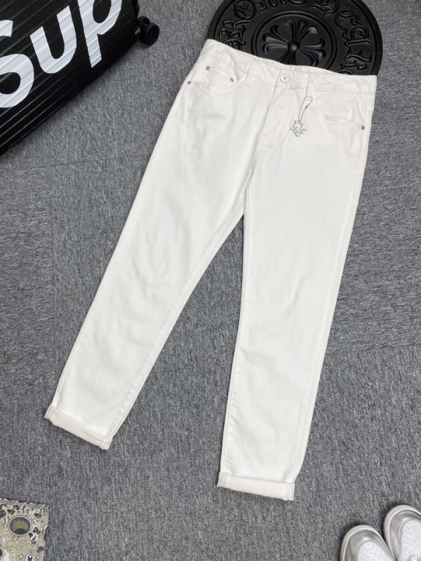 Dior Pants Tag  White