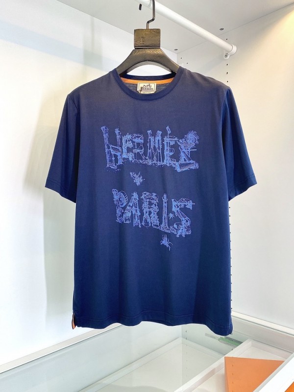 Hermes Short  Sleeve T-shirts Multi Color
