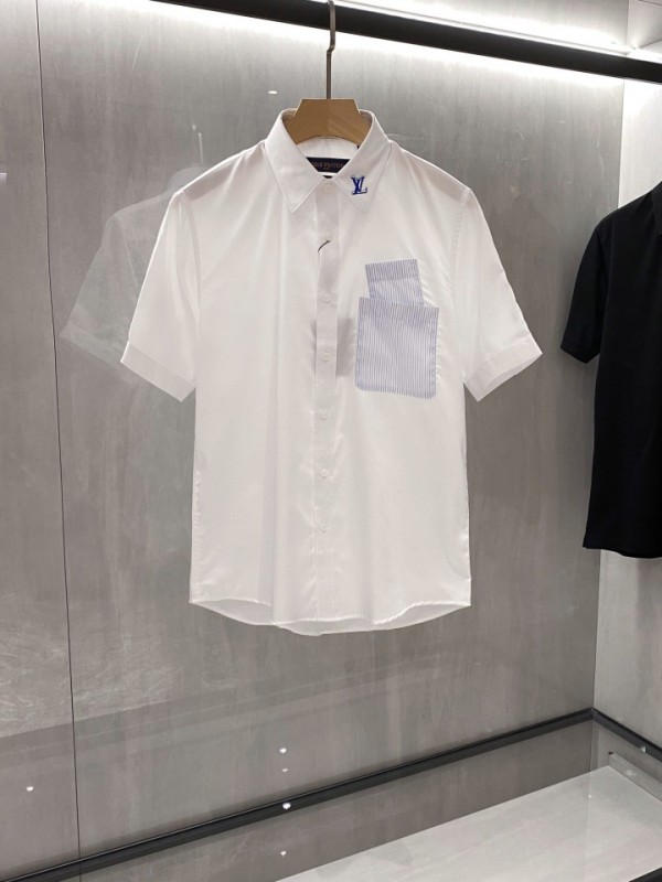 Louis Vuitton Short Sleeve Shirt White