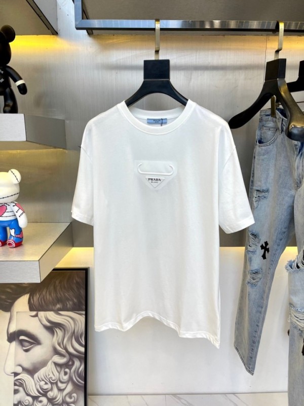 Prada Short Sleeve T-Shirt White/Black