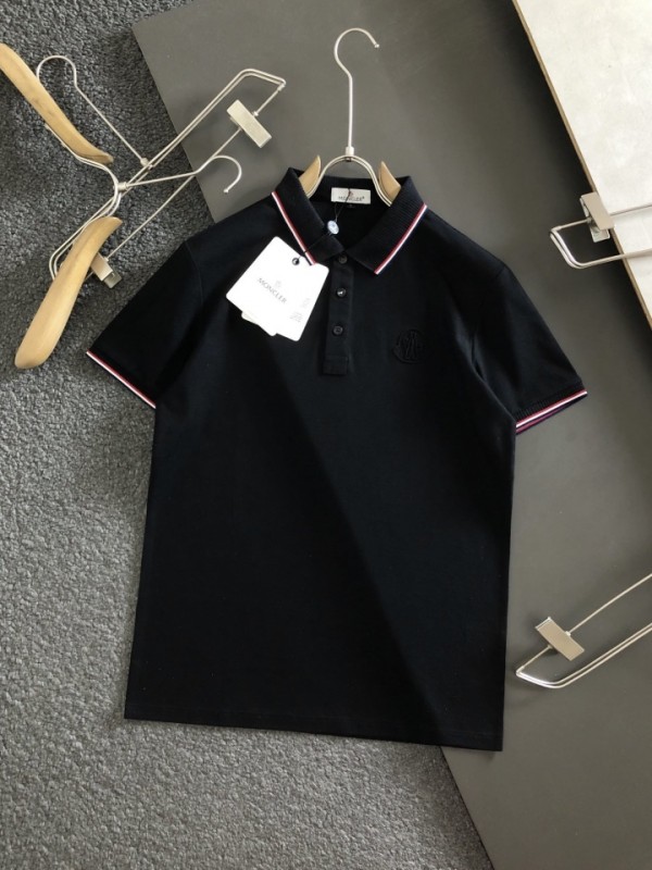Moncler Short Sleeve Polos Black MON-0001