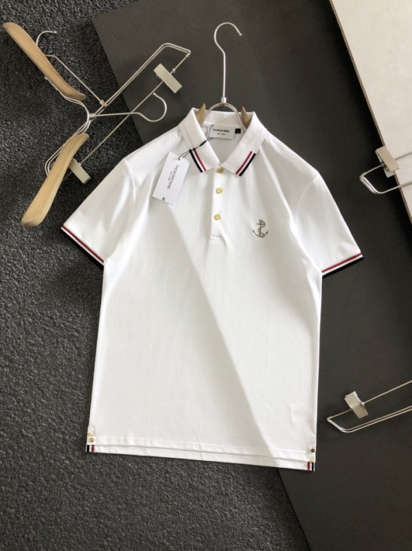 Thom Browne Short Sleeve Polos TB-0001