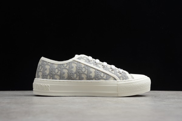 Walk'N'Dior Oblique Embroidered Gray Stone KCK211OBE_S33G