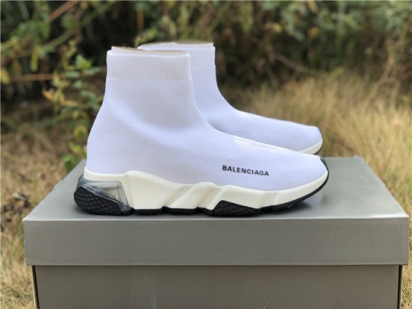 Balenciaga Speed Clear Sole White Sneaker