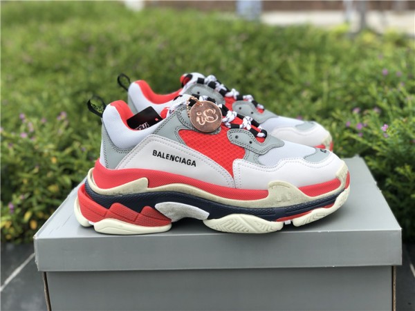 Balenciaga Triple S Red Grey White Sneaker