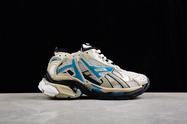 Balenciaga Runner Sneaker Beige - Blue - Black