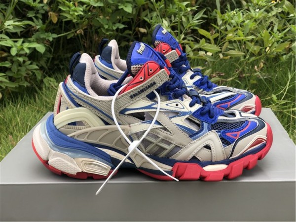 Balenciaga Track.2 Beige Blue Red Sneaker