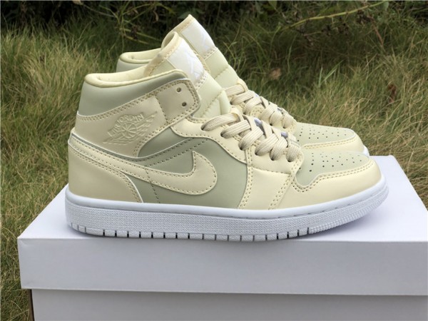 Jordan 1 Mid Goose Feather Yellow (W)