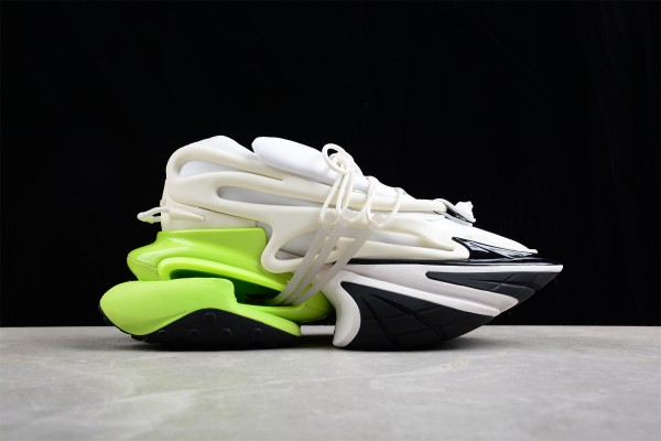 Balmain Neoprene and leather Unicorn low-top sneakers - Multicolor