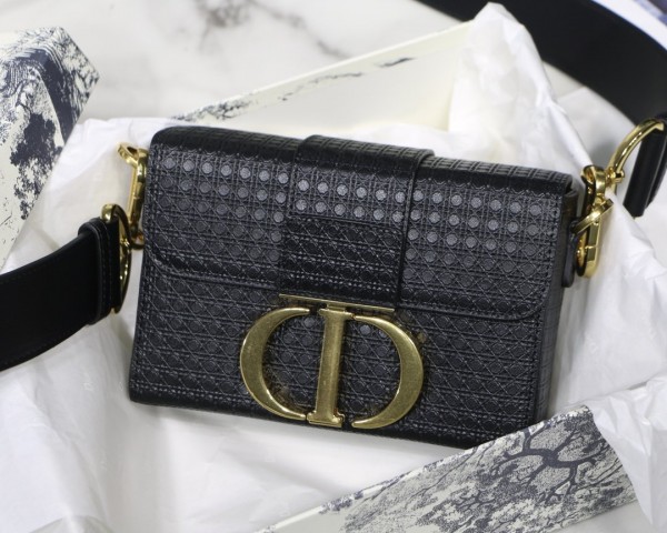 Christian Dior 30 Montaigne Mini Box - Black (17.5X11.5X5cm)