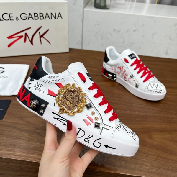 DOLCE & GABBANA CALFSKIN LOGO 