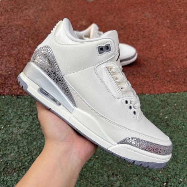 Air Jordan 3 “Sail/Metallic Silver”CK9246-100