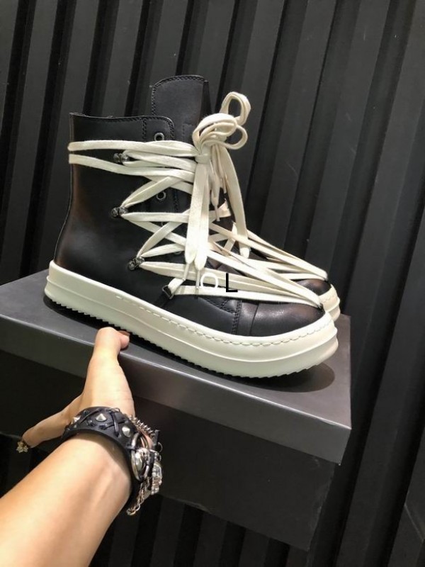 Rick Owens Hexagram Leather - Black ROWHT-003