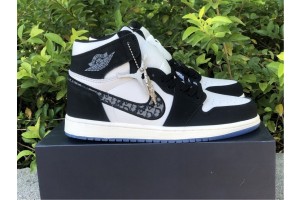 Dior x Air Jordan 1 High "Black White" 