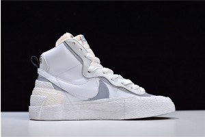 Sacai x Nike Blazer Mid White Grey BV0072-100