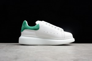 Alexander McQueen Oversized Sneaker White Green Suede