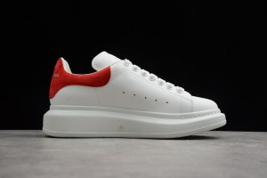 Alexander McQueen Oversized Sneaker White Red Suede