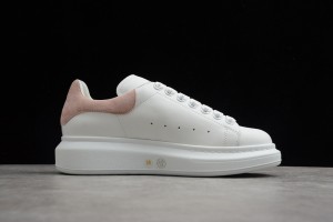 Alexander McQueen Oversized Sneaker White Pink Suede