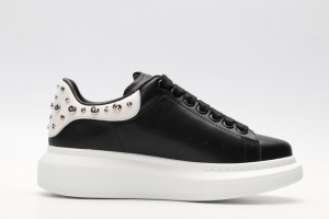 Alexander McQueen Oversized Studded Sneaker Black White