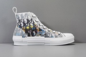 Dior B23 High Top Alex Foxton Oblique Sneaker 3SH118YTH_H562