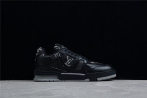 LV Trainer x Nigo Black Denim Sneaker 1A9IPX