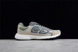 Dior B30 Sneaker Olive Mesh and Cream 3SN279ZLY_H661