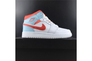 Jordan 1 Mid White Topaz Mist (GS)