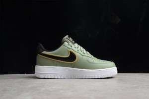 Nike Air Force 1 Low Olive Green Gold Swoosh DA8481-300