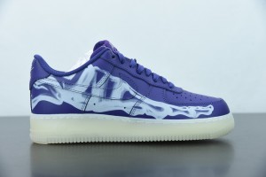Nike Air Force 1 Low Purple Skeleton Halloween (2021) CU8067-500