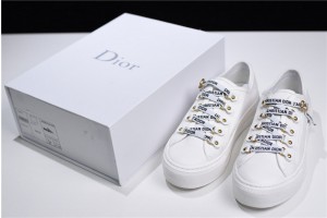 Dior Walk'N'Dior Low Top White Canvas KCK177CVA_S06W