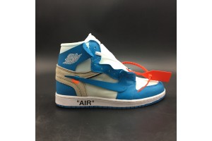 OFF-WHITE x Air Jordan 1 Crossover White Classic Navy (Limited) AQ0818-143
