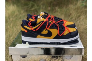 OFF-WHITE x Nike Dunk Low Michigan University Gold 