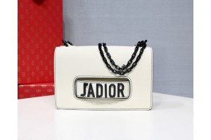 Dior J'adior Chain Flap Bag - Mini White (18x13x5cm)