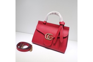 Gucci GG Marmont Leather Top Handle Mini Bag 442622