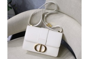 Christian Dior 30 Montaigne Box Bag - White (24X17X8cm)