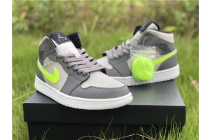 Jordan 1 Mid Gunsmoke Volt
