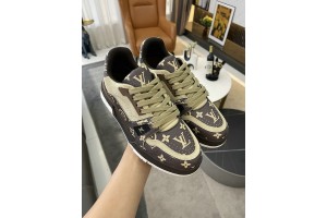 LV Trainer Sneaker Brown - Cream White LV-T0047