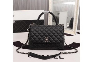 Chanel Top Handle Flap Bags (CH054-Black)
