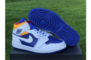 Jordan 1 Mid Royal Blue Laser Orange
