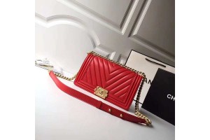 Chanel Chevron Lambskin Boy Bag 25cm CBB0008