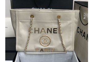 Chanel Deauville Tote Bag White