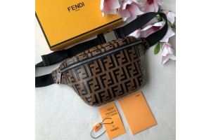 Fendi Belt Bag Brown Leather