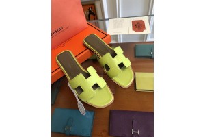 Hermes slippers Green