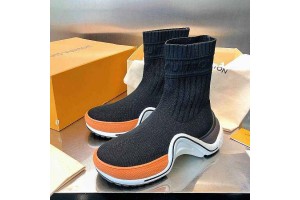 Louis Vuitton orange boots