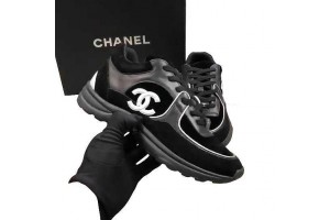 Chanel black luxury shoes