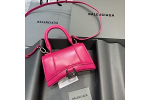 Balenciaga Pink Hourglass Top Handle Bag