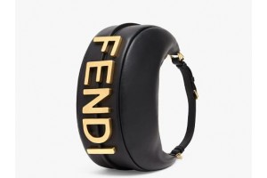 Kitlife Fendigraphy Small Nero leather bag